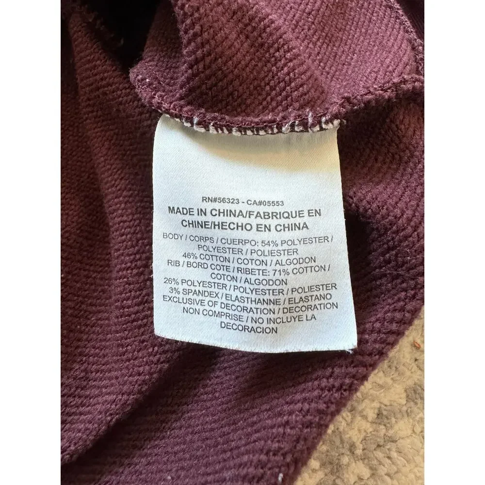 Nike DRI-Fit Top Versa Crew Sweatshirt‎ Raglan Long Sleeves Maroon Womens Size M